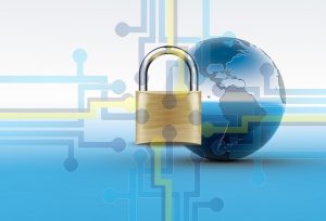 encryption symbolized by a padlock