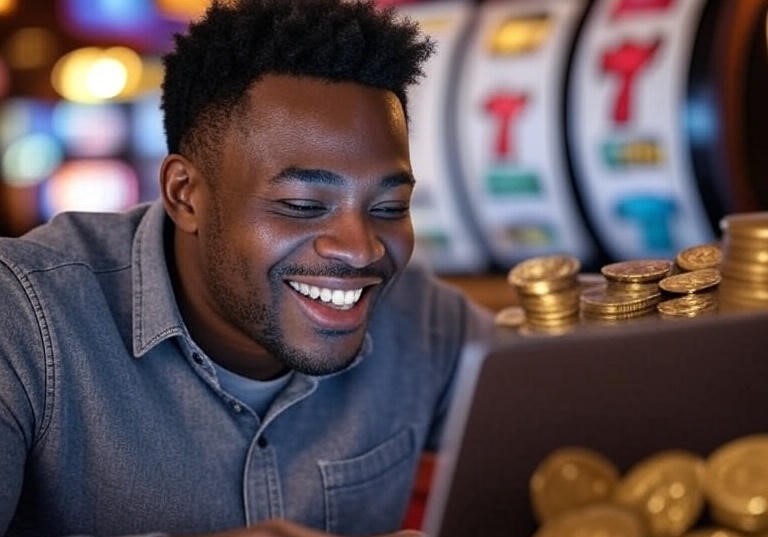 celebrating wins at online casinos