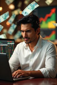 analyzing odds on a laptop